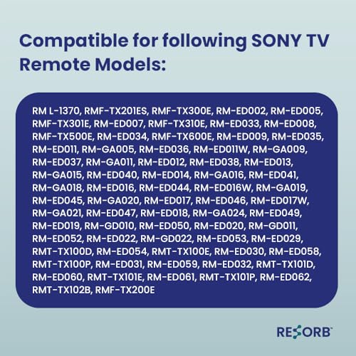 Image of Sony TV Remote Compatible with Sony Bravia Smart LED LCD UHD OLED QLED 4K Android TV Models, Replacement Remote Control, Black LED 266 NVC