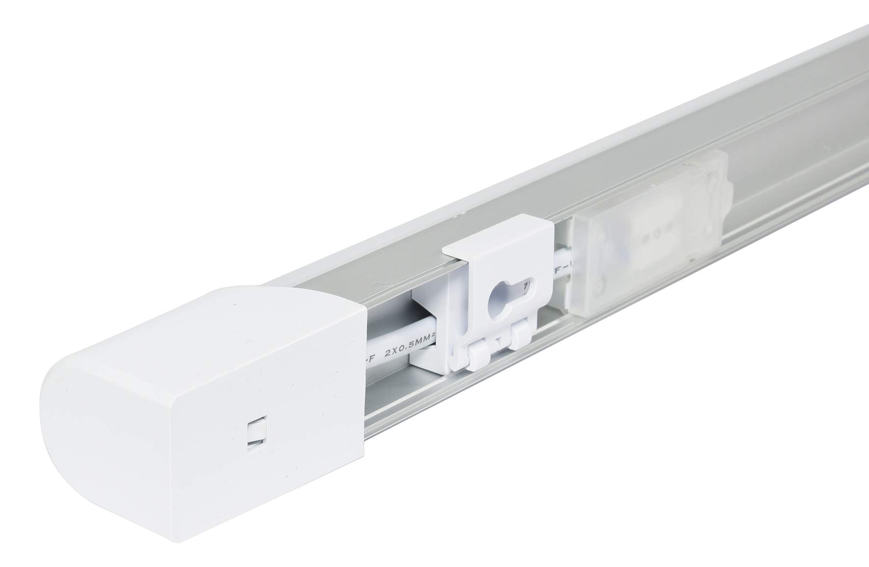Gefom Réglette LED 40 cm avec LED Intégrée – 600 lm – IP20 – Aluminium – Éclairage Intérieur pour Cuisine, Bureau ou Atelier (Lot de 2)