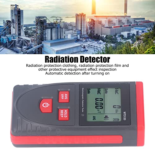 Detector de radiação nuclear Xnferty Geiger CounterPortable portátil Beta radiação gama Medidor EMF