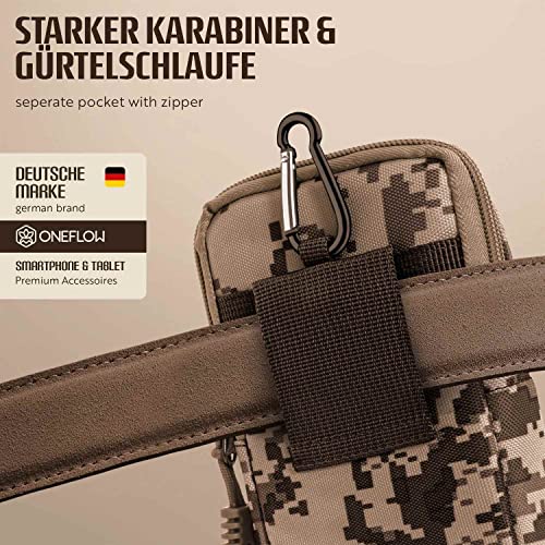 Pochette tactique EDC Huawei Nova camo marron antichoc
