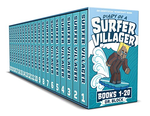 Diary of a Surfer Villager, Books 1-20: An Unofficial Gaming Adventure Series for Minecrafters (Surfer Villager Season Collections Book 1)