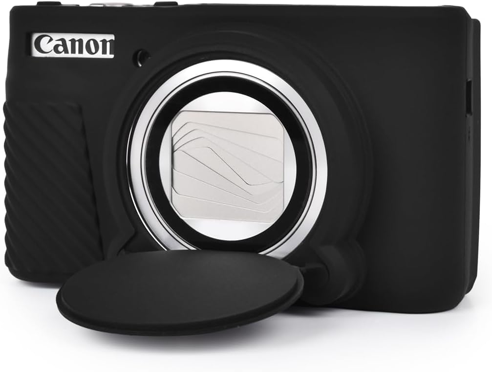 LBMT SX730 SX740 Camera Case, Soft Silicone Case for Canon PowerShot SX740/SX730 HS Camera - Anti-Scratch Slim Fit Lightweight Protective Case (black)