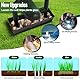 ZEMBSOYA Aerifizierer für Rasen, Rasenlüfter Schwarz Metall Hocheffizienter Manueller Rasenlüfter für Garten und Hof Mit Schraubenschlüssel mit Klemme
