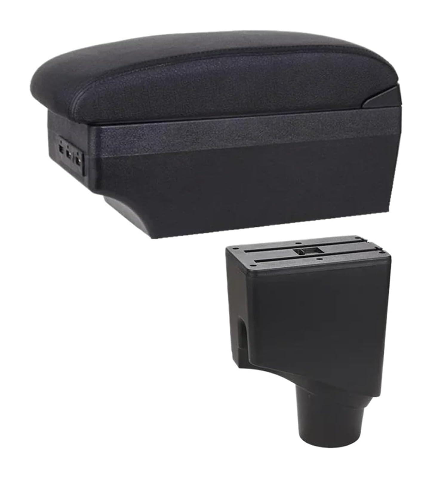 HCKCLMBMZW For Toyota For Yaris For Hybrid 2015-2021 Armrest Box Car Central Storage Modification USB Arm Rest Accessory Car Armrest Center Console(E1 Black Line)