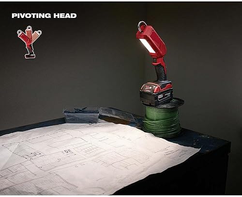 Miniatura 3 de Hejctze Luz de trabajo LED inalámbrica, luz de búsqueda compacta portátil inalámbrica, luz puntual, luz de flash, luz de búsqueda M18, linterna M18,