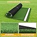 Shopsource Baseball Batting Mat, 12 x 6 FT Softball Hitting Mat, Upgraded Anti-Slip Matt with Stitched Embroidery Turf, Softball Baseball Training Matt with Home Plate Batters Box for Indoor Outdoor