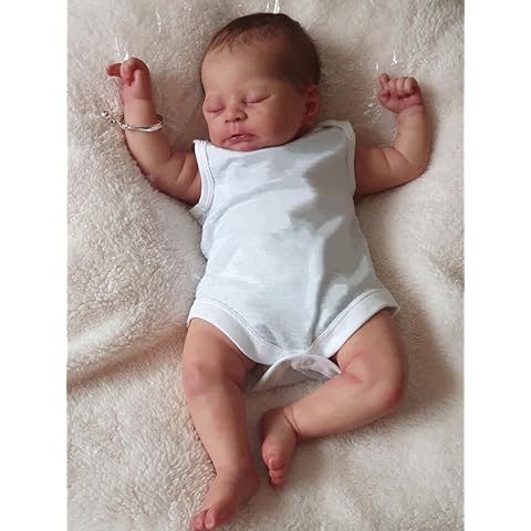 Zero Pam Reborn Baby Dolls That Look Real 21 Inch Sleeping Newborn Baby Boy Soft Silicone Vinyl Lifelike Baby Dolls with Pacifier+Bottle Cover