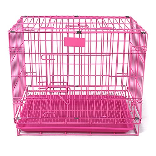 Image of PetzLifeworld 18 Inch (1.5 Feet) Small Puppy /Rabbit Cage with Removable Cleaning Tray (Pink)