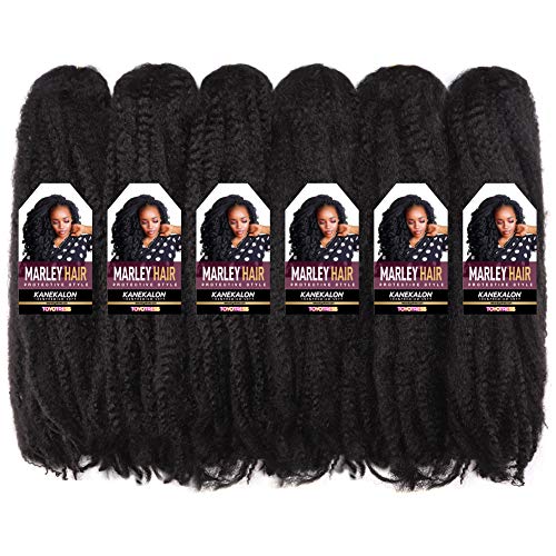 Toyo Tress Marley Hair For Twists 24 Inch 6packs Long Afro Marley Braid Hair Synthetic Fiber Marley Braiding Hair Extensions (24 , #2)