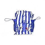 Bolsa Farm Pipoquinha Listras Azul RIo Verão