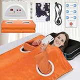 ETE ETMATE 2 Zone Digital Far-Infrared (FIR) Oxford Sauna Blanket, Upgraded Version Zipper Type Weight Loss Body Shaper Professional Detox Therapy Anti Ageing Beauty Machine