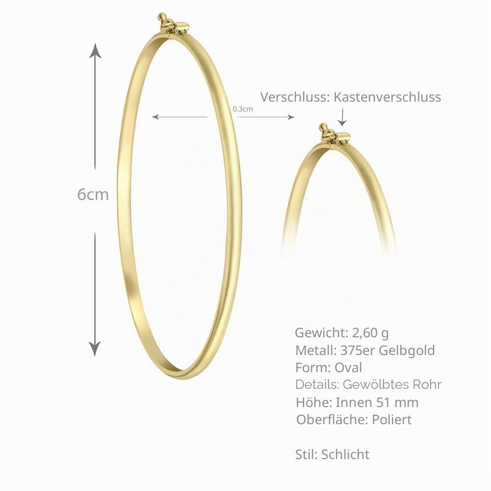 CARISSIMA Damen Armreif, Gelbgold