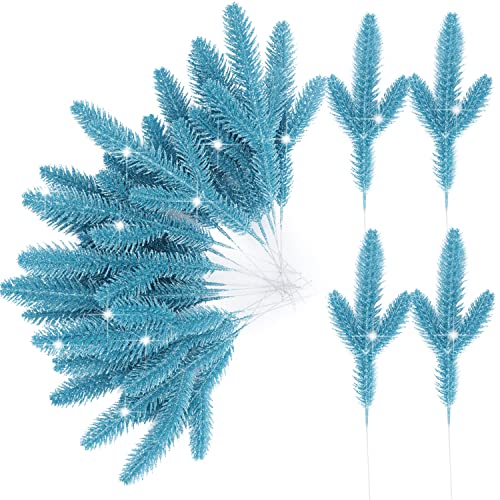 Christmas Tree Filler Branches 11 Glitter Artificial Pine Needle Leaves