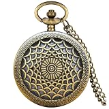 Fogitbok Orologi da tasca vintage al quarzo da uomo con catena ciondolo orologio da tasca orologio da donna collana orologi design unico con scatola, Onda, Orologio da taschino