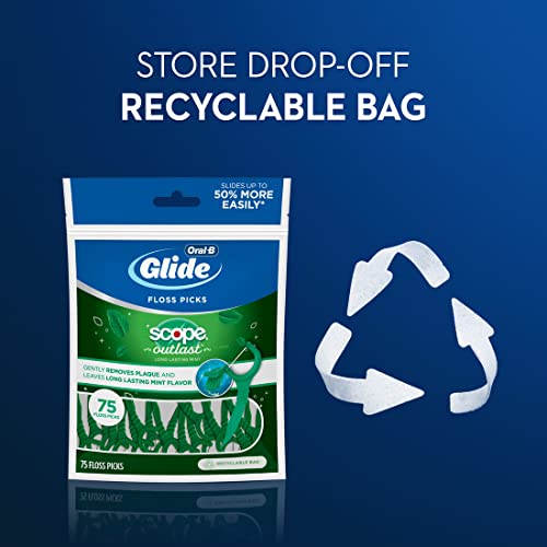 Oral-B Glide Mint Dental Floss Picks with Long Lasting Scope Flavor, 75 Picks - image 6