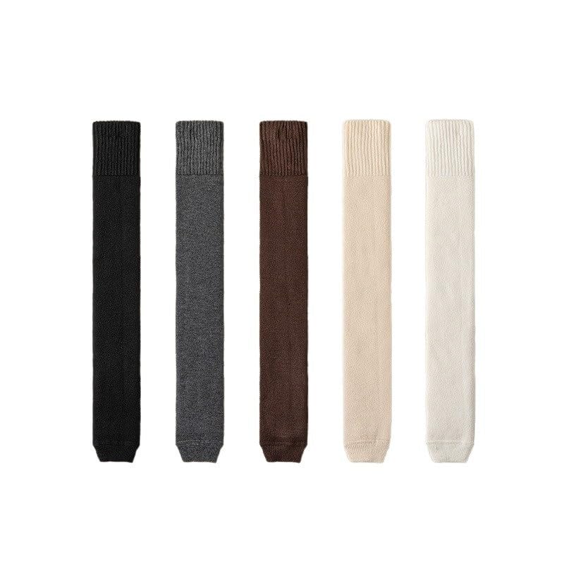 Winter Padded Thick Knee Length Socks for Ladies Warm Protective Guards