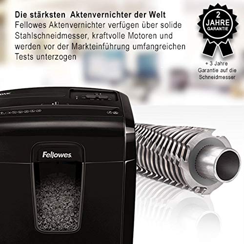 Fellowes Aktenvernichter Microshred 8Mc Mikro-Partikelschnitt für Zuhause