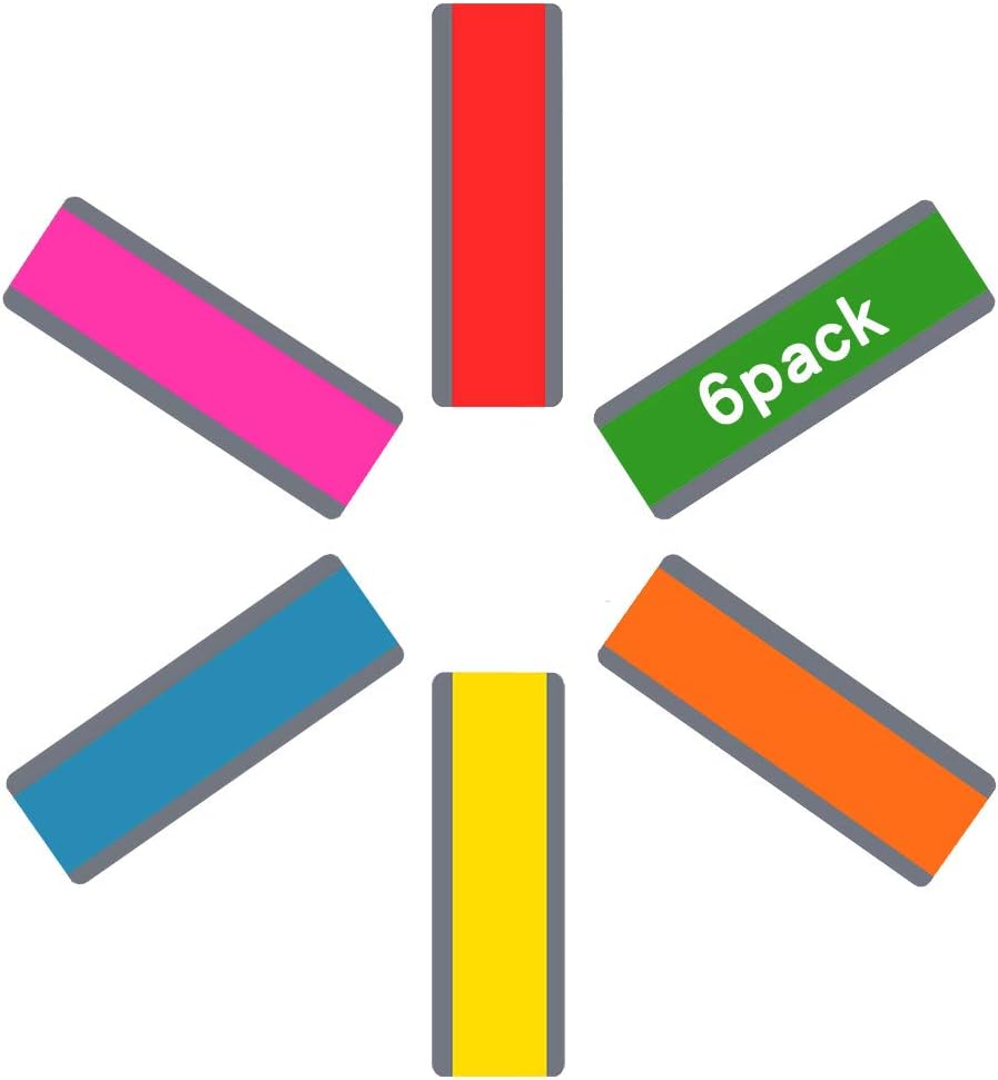 Dyslexia Overlays, KANOSON 6 Piece Coloured Reading Rulers Dyslexia ...