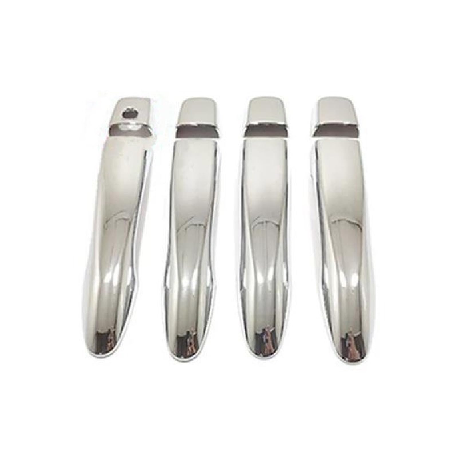 JTWMTY Car Exterior Door Handle Frame Cover Trim Accessories for Nissan for Qashqai J11 2015 2016 2017 2018-2021(Chrome 1 Hole)