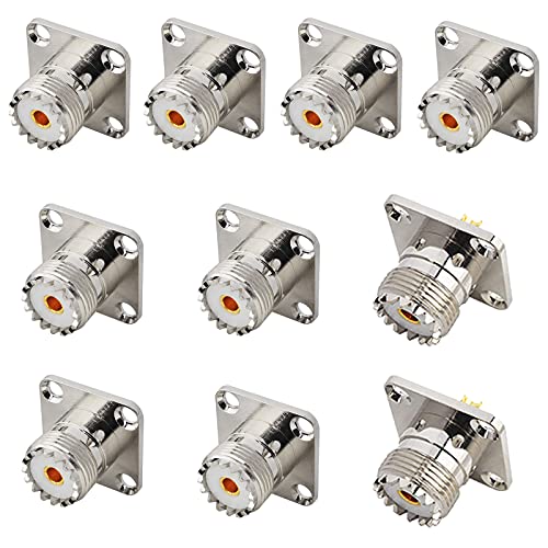 Adaptateur UHF femelle SO239 panneau coaxial RF raccord fiche PL259 soudure châssis