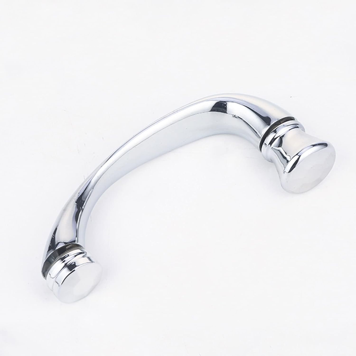 Shower Room Handle Bathroom Door Handles Stainless Steel 304 Glass Door Sliding Doorknob Hole Distance 145mm arc Grip (Size : 145mm)