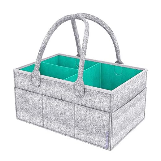 HyAdierTech Baby blöjlåda, bärbar blöjväska organiserare multifunktionell blöjväska förvaringsbox caddy, bil resa förvaringskorg, haklapp dusch presentkorg, utbytbara fack