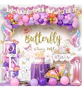 Amazon.com: Fiesec 1st Birthday Decorations for Girl, Baby Girl First ...