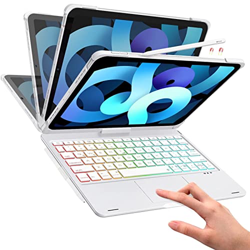 �y2025�V�^�ziPad air 11 �C���`�L�[�{�[�h(M3 2025/M2 2024) iPad Air5/Air6�L�[�{�[ �h iPad Pro 11 ��4/3/2/1���� �L�[�{�[�h�P�[�X 360°��]180°���] �^�b�`�p�b�h�t�� 7�F�o�b�N���C