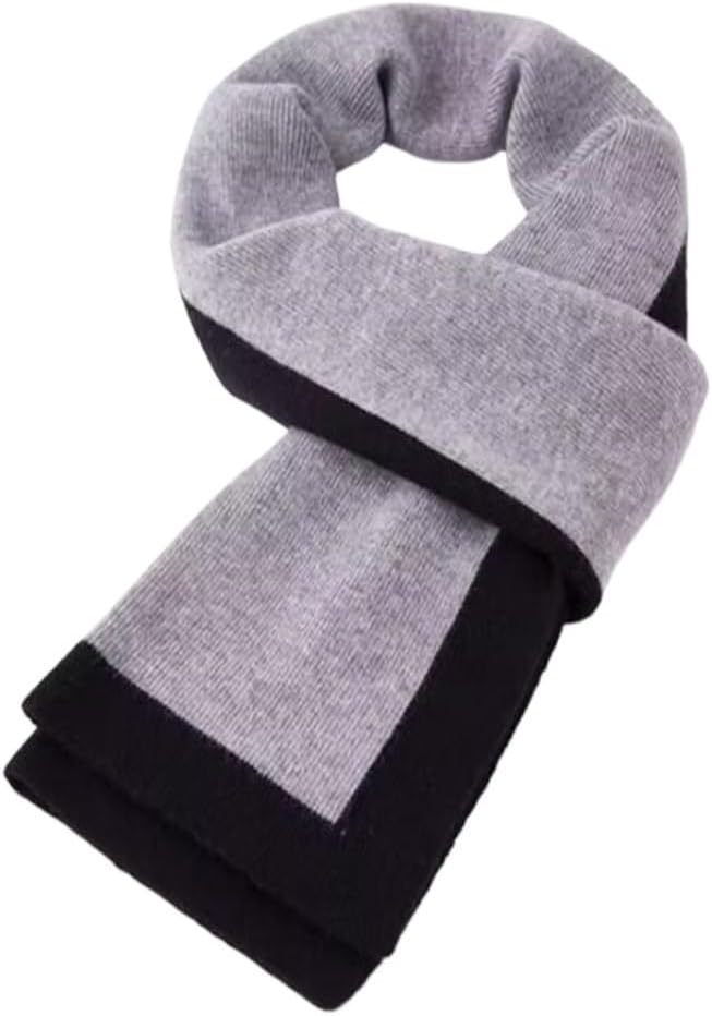 Thickened Warm Gift For Father And Boyfriend Wool Scarf For Men, Versatile In Autumn And Winter