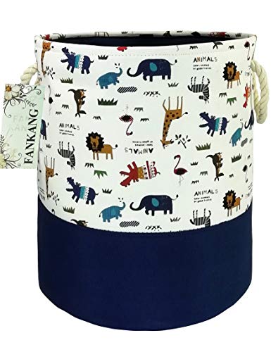 Image of FANKANG Storage Baskets,Collapsible Convenient Nursery Hamper/Laundry Bin/Toy Collection Organizer for Kid's Room（animal）