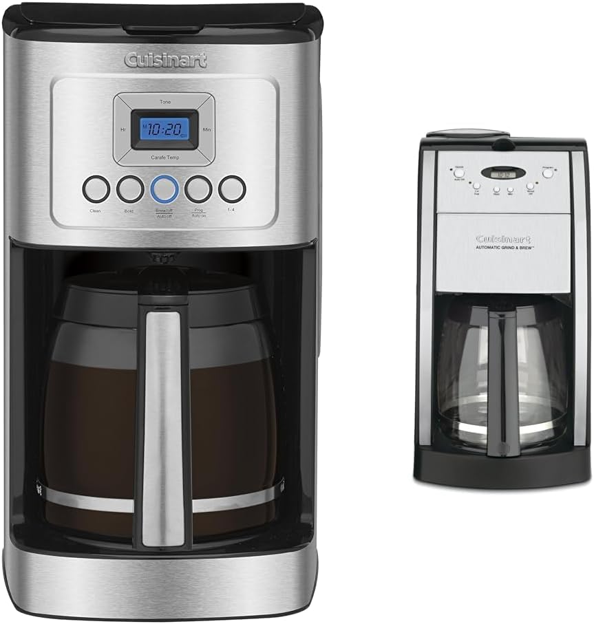 Cuisinart 14-Cup Coffee Maker Bundle with 12-Cup Grind & Brew Coffeemaker, Black