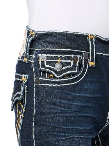 Image of True Religion Men's Ricky Straight Leg Jeans with Back Flap Pockets - Mens Jeans