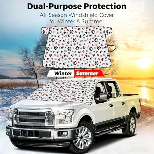 Protector de nieve para coche impermeable que soluciona el parabrisas congelado 7