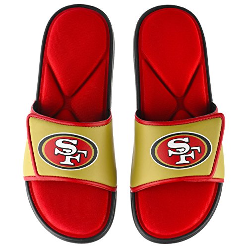 FOCO San Francisco 49ers NFL Mens Foam Sport Slide - L