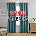 Miuco 1 Pair Thermal Insulated Grommet 52-Inch-by-84-Inch Blackout Window Curtain Panels with 2 Tie Backs, Teal