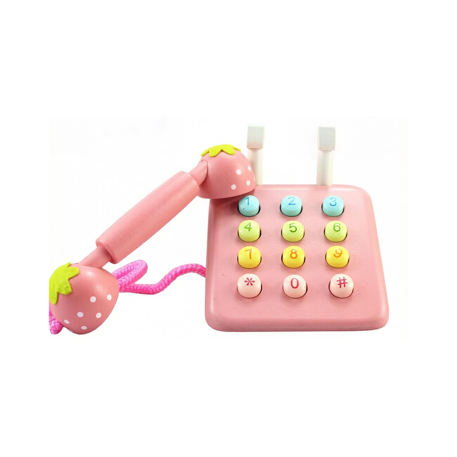 Bastelset Dekoratives Telefon aus Holz Lernspielzeug für Kinder Interaktives Rollenspiel zur Förderung der frühkindlichen Entwicklung bei Jungen und Mädchen