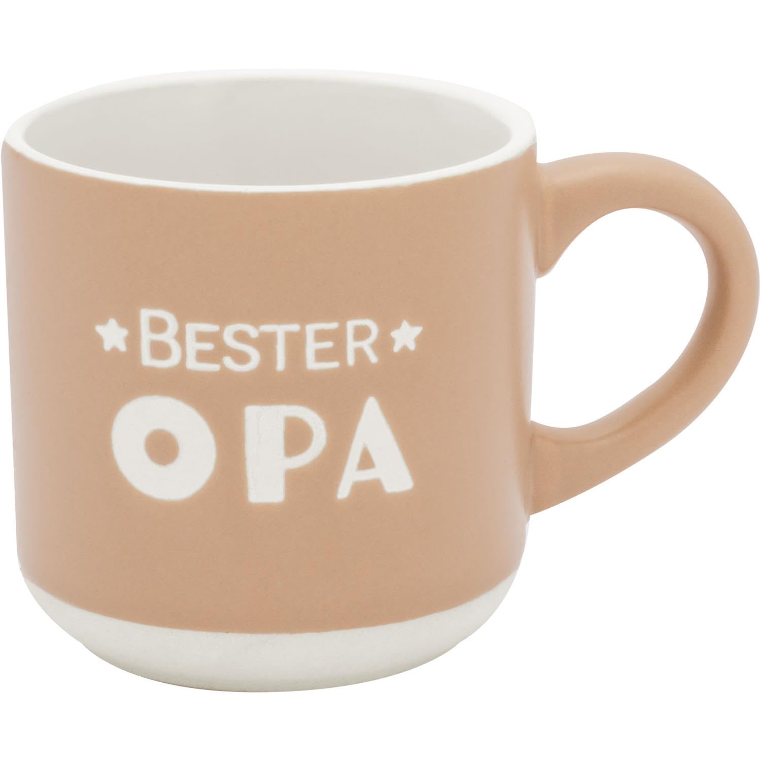 GRUSS & CO Espresso Cup with Engraving Grandpa | Mini Mug Made of Stoneware, 10 cl, Cup with Gift Bandole | Gift Friends, Birthday | 74645