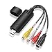 Produktbild Audio Video Grabber USB 2.0, Plug&Play Audio Video Konverter, Videoadapter zur Bearbeitung, Hi8 VHS auf DVD Digitalisieren für Mac und Windows 10 with Scart/AV Konverter Adapter
