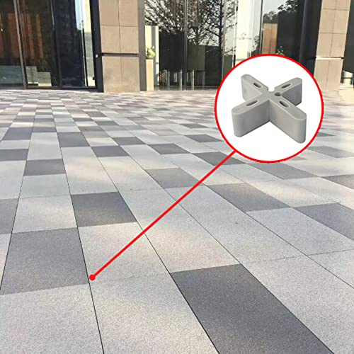 Graue Farbe 6 mm x 15 mm Dicke Outdoor Maurer Abstandhalter Betonplatte Abstandhalter Garten Ziegel Fugenabstandhalter mit Bruchstelle T Abstandhalter Kreuzquadrat Ziegelabstandhalter (Graue Farbe)