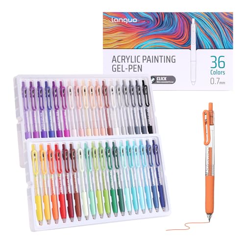 Ddaowanx Acrylic Colored Pens, 0.7mm Fine Point Acrylic Paint Retractable