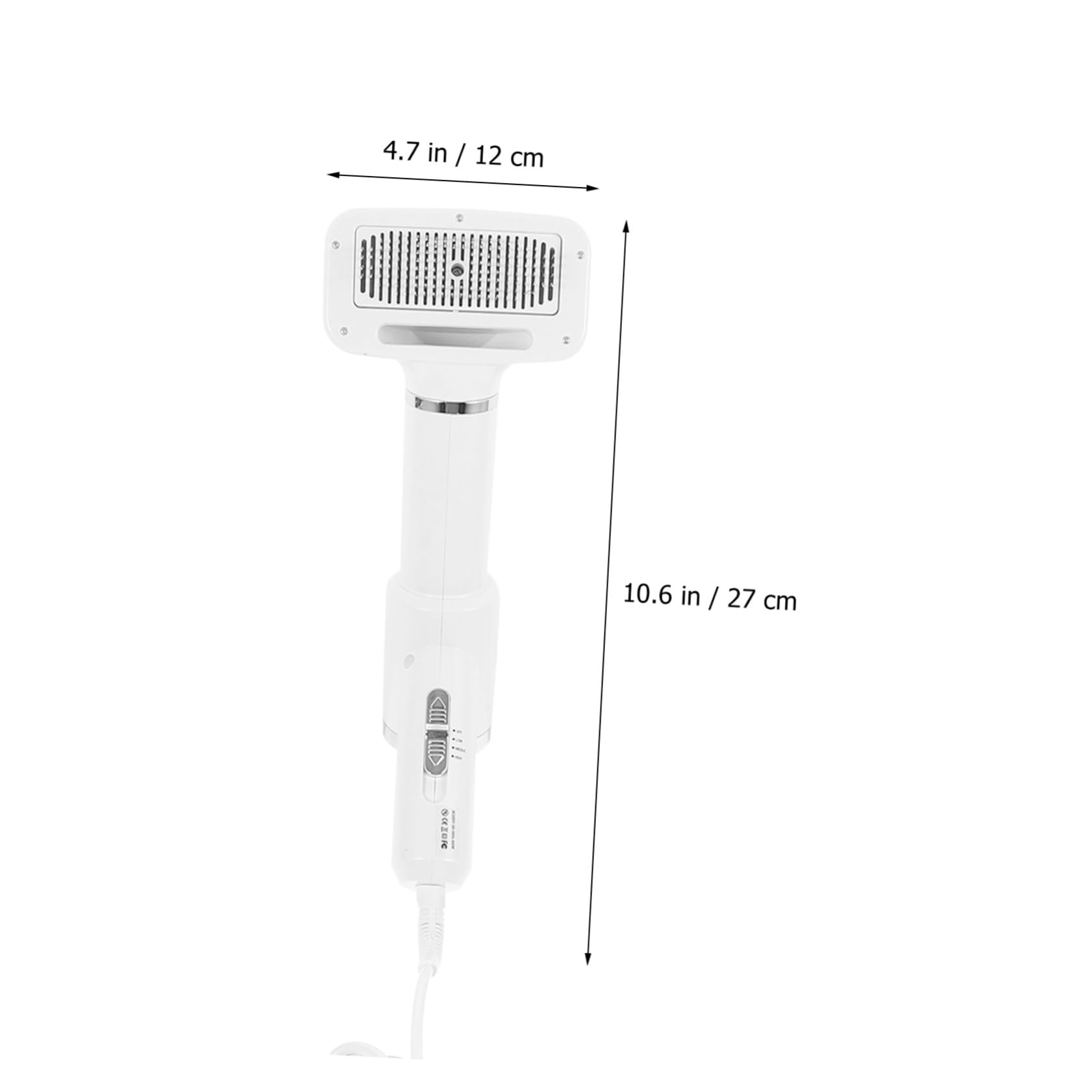 iplusmile Sèche-cheveux pour Animaux de Compagnie Peigne Démêlant en Plastique Blanc, Sèche-cheveux pour Chien et Chat, Accessoire de Toilettage Pratique pour Propriétaires D'animaux