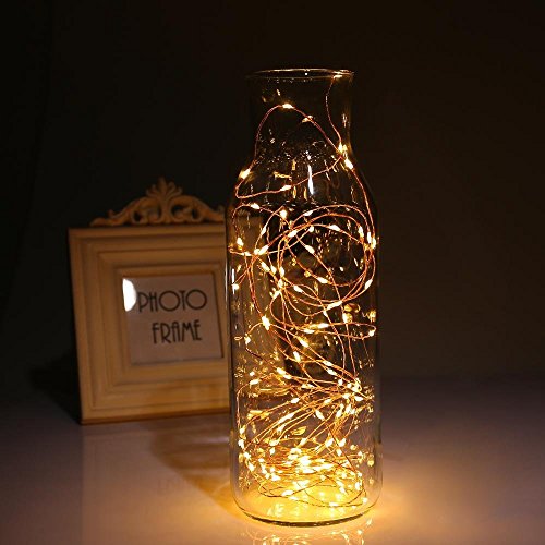 Ryham Catena LED luminosa, lunghezza 5m, filo di