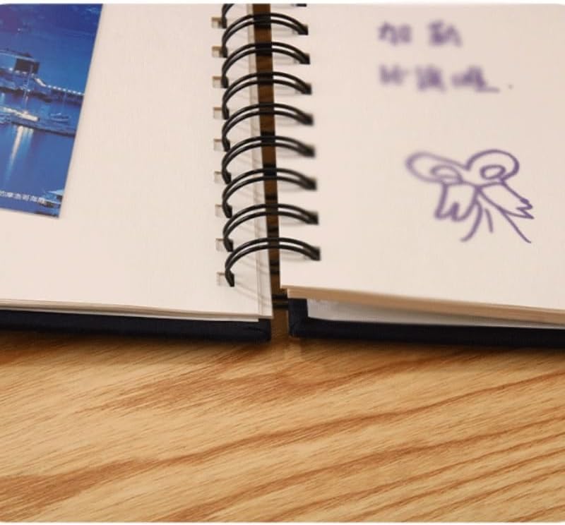 Fabric White Cardboard Clip Paste Photo Album Commemorative