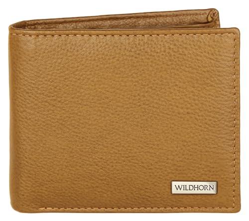 Image of WildHorn Rfid Protected Leather Wallet For Men, Tan