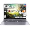 Lenovo ThinkBook 16 G7 – Computadora portátil empresarial 16 pulgadas, FHD+, AMD Ryzen 5 7533HS, 32 GB DDR5, 1 TB NVMe, WiFi 6 + BT, RJ-45, HDMI, lector de huellas dactilares, cámara web HD, Win 11