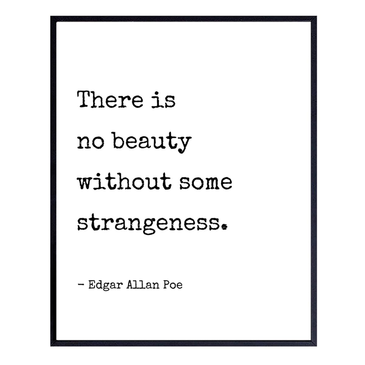 Edgar Allan Poe Quote Poster - Gothic Wall Art -1