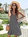 MOLERANI Women's Casual Swing Simple T-shirt Loose Dress, Medium, Grey