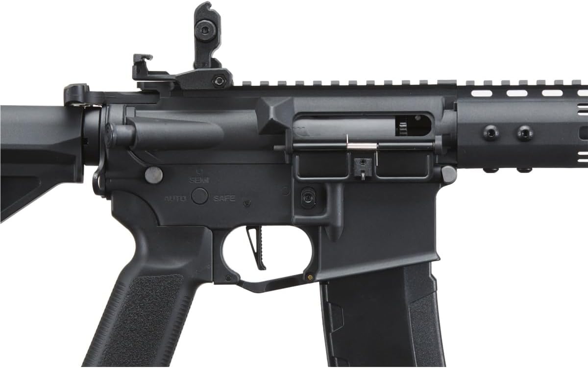 Lancer Tactical Gen 3 Programmable Trigger Hellion MLOCK 14" Lightweight Durable Polymer M4 Airsoft MLOK AEG w/Lipo Battery & Charger (ETU & MOSFET Included)