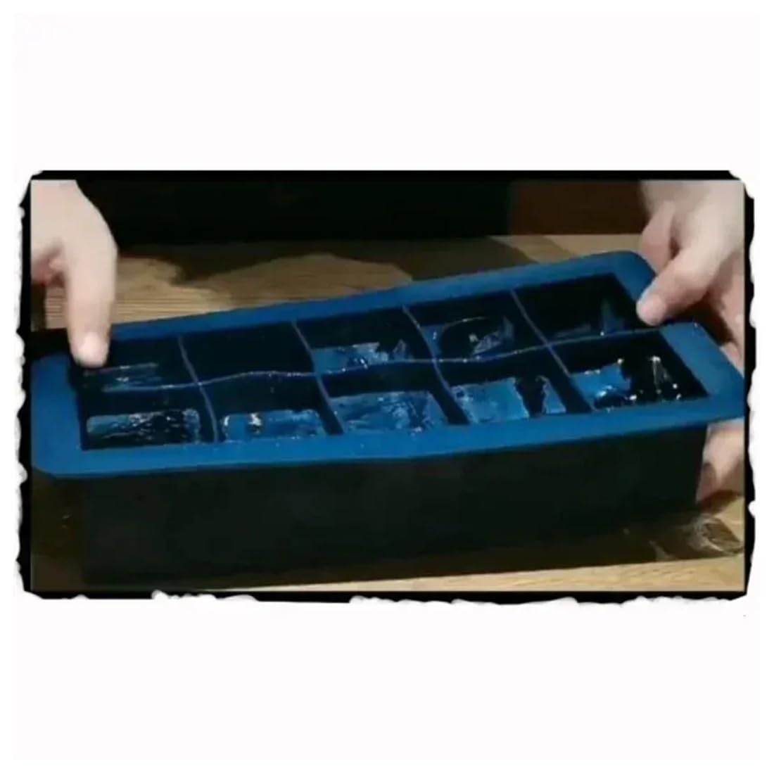 Stampo per Ghiaccio Quadrato in Silicone Rilascio Facile Premium