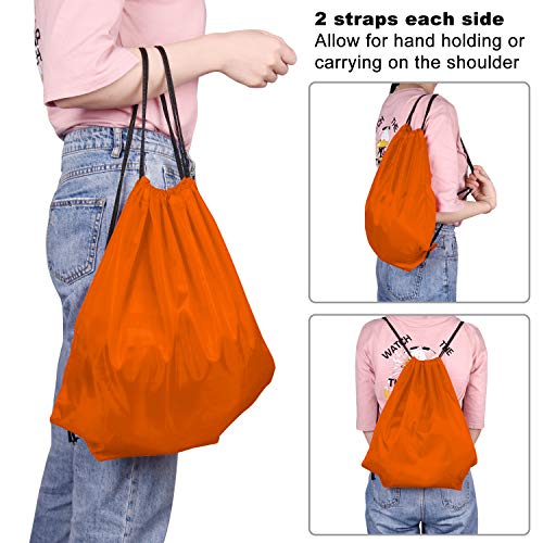 Kuuqa 2Pcs Drawstring Backpack Bags Cinch Sack Bulk String Backpack Storage Bag #TOP4